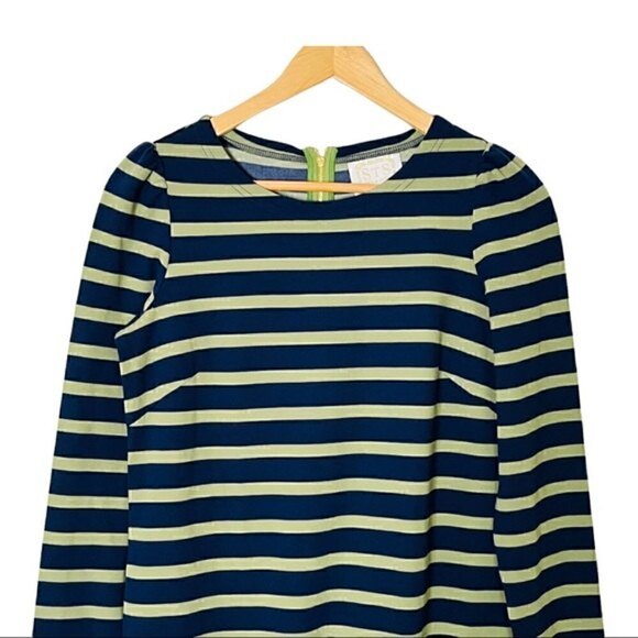 Sail To Sable Striped Flounce Dress Mini Size 8 - Picture 2 of 6